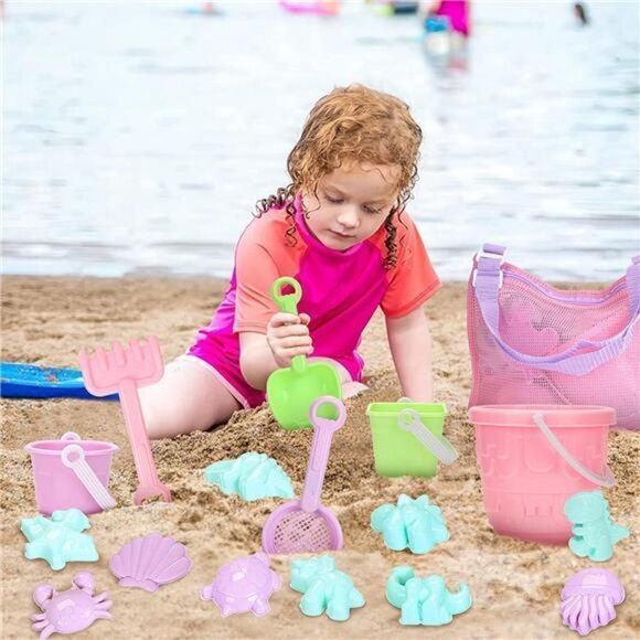 Beach Sand Toys Bucket Kids‎ Set Shovel Castle Play Mold Fun Ocean Sandcastle - Picture 4 of 6